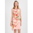 Wallis SPRING FLORAL TIERED HEM DRESS Sukienka letnia blush WL521C0F1