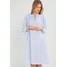 Replay DRESS Sukienka letnia white/azure RE321C01V