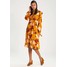 Neon Rose DAPHNE FLORAL Sukienka letnia mustard NR421C00I