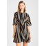New Look STRIPE KNOT SPLIT FRONT Sukienka letnia black NL021C0SI