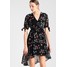 New Look SONIA FLORAL TASSEL WRAP Sukienka letnia black NL021C0R5