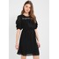 New Look SHADOW STRIPE RUFFLE Sukienka letnia black NL021C0R0