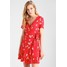 New Look RUFFLE FRONT DRESS Sukienka letnia red NL021C0QK