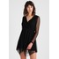New Look SPOT RUCH WRAP Sukienka koktajlowa black NL021C0QC