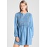 Miss Selfridge SHEERED DRESS Sukienka jeansowa blue denim MF921C0J3