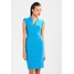Karen Millen COLOURED PENCIL DRESS Sukienka etui blue KM521C05G