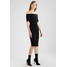 Karen Millen SASSY POPPER DRESS Sukienka z dżerseju black KM521C055