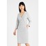 InWear THILDA DRESS Sukienka z dżerseju grey melange/white smoke IN321C04B