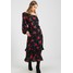 Fashion Union Petite FLORAL PRINT MIDI DRESS WITH ONE SHOULDER Długa sukienka multicolor FAE21C01Q