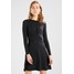 Dorothy Perkins BRUSHED FIT AND FLARE DRESS Sukienka z dżerseju charcoal DP521C1FY