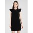 Dorothy Perkins SLEEVELESS RUFFLE SHIFT Sukienka z dżerseju black DP521C1F9