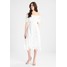 Dorothy Perkins CORDED BARDOT PROM MIDI DRESS Sukienka koktajlowa white DP521C1F0