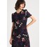 Dorothy Perkins FLORAL PRINT SHIFT Sukienka z dżerseju purple/black floral DP521C1D3