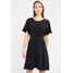 American Vintage TIE WAIST MINI DRESS Sukienka z dżerseju carbone AM221C022