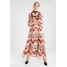 Frock and Frill CACIA SCALLOPED EDGE DRESS Długa sukienka nude/multicolored FF421C070