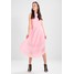 Banana Republic PLEATED LASER CUT MIDI Długa sukienka pink cloud BJ721C06F