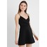 Missguided WRAP DETAIL SKATER DRESS Sukienka letnia black M0Q21C0UD
