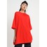 Weekday HUGE T-SHIRT DRESS Sukienka z dżerseju red WEB21C006