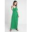 Dorothy Perkins PLAIN C SHOULDER RUFFLE Długa sukienka green DP521C1GE