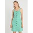 New Look Tall CHARLIE BUTTON PINNY Sukienka letnia green NEB21C017