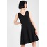 New Look SCALLOP SKATER PLAIN Sukienka z dżerseju black NL021C0U3
