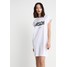 Moss Copenhagen ALVIDERA DRESS Sukienka z dżerseju white/black M0Y21C02D