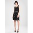 ICHI LISA Sukienka z dżerseju black IC221C06B