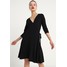 Dorothy Perkins Petite WRAP Sukienka z dżerseju black DP721C06Y