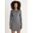 ONLY ONLBRENDA DRESS Sukienka dzianinowa medium grey melange ON321C11W