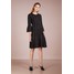 MICHAEL Michael Kors FLARE DRESS Sukienka dzianinowa black/ gold MK121C0AD