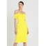 River Island Sukienka koktajlowa yellow brightplain RI921C0BC