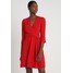 Karen Millen FOLDED CREPE DAY DRESS Sukienka letnia red KM521C060