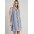 Glamorous Curve TIE BACK FOLK PRINT SHIFT DRESS Sukienka letnia blue/rust GLA21C037
