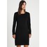 edc by Esprit DRESS Sukienka dzianinowa black ED121C0FE