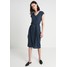 Selected Femme SFIVY V-NECK SLIT DRESS Sukienka z dżerseju dark sapphire SE521C0EP