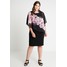 Evans OVERLAY PLACEMENT PRINT DRESS Sukienka letnia multi-coloured EW221C06Q