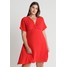 New Look Curves TWIST FRONT DRESS Sukienka letnia bright red N3221C076