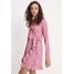 NA-KD DOTTED FRILL DRESS Sukienka letnia dusty pink NAA21C01F