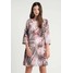 Wallis NEUTRAL PALM BELL SLEEVE DRESS Sukienka letnia stone WL521C0G1