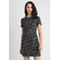Warehouse MONO SPARKLE DRESS Sukienka letnia black/grey WA221C0GA