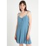 New Look PLAIN TIE STRAP THRU SKATER Sukienka koszulowa blue NL021C0UZ