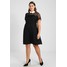 Gabrielle by Molly Bracken CONTRAST COLLAR INSERT DRESS Sukienka letnia black GAE21C000