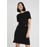 Dorothy Perkins Tall BLACK BUTTON SHIFT DRESS Sukienka etui black DOA21C052