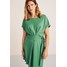 Violeta by Mango STITCH Sukienka letnia green VM421C0DR