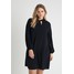 Fashion Union Plus SPOT PRINT SHIFT DRESS WITH TIE NECK Sukienka letnia black/blue FAJ21C00F