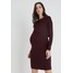 New Look Maternity MATERNITY LAYER NURSING Sukienka etui dark burgundy N0B29F04D