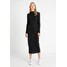 Vero Moda Tall VMFAY 7/8 DRESS Długa sukienka black VEB21C02E