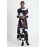 Selected Femme SLFLILLA LS MAXI SHIRT DRESS Sukienka koszulowa sand dollar/multicolor SE521C0JH