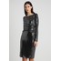 Wallis SHIMMER SHIFT DRESS Sukienka etui black/silver WL521C0LJ