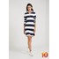 J.CREW HERITAGE RUGBY SHIFT DRESS Sukienka letnia navy/ivory JC421C02B